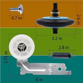 img 3 attached to 🔧 Enhanced Repair Kit for Samsung Dryer | Includes DC97-16782A Dryer Roller, DC93-00634A Idler Pulley, 6602-001655 Dryer Belt | Fit Models 6 and 7