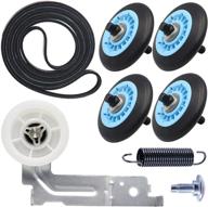 🔧 enhanced repair kit for samsung dryer | includes dc97-16782a dryer roller, dc93-00634a idler pulley, 6602-001655 dryer belt | fit models 6 and 7 логотип