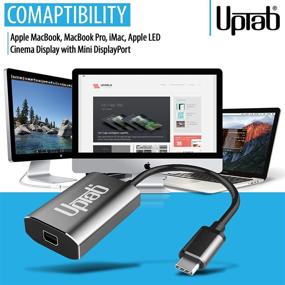 img 1 attached to Адаптер UPTab USB-C к Mini DisplayPort 4K@60Hz (графит), совместим с Type C