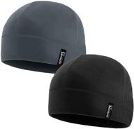 🧢 tactical winter fleece beanie cap – multi-season warm watch cap for military army (2 pack) логотип