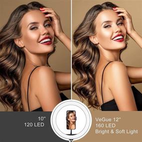 img 2 attached to 💡 VeGue JY-12: 12" Ring Light & Boom Arm Combo - Perfect for TikTok, Makeup Vlog & Online Meetings