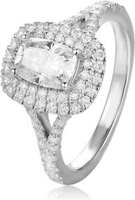 img 3 attached to Esdomera Brilliant Moissanite Platinum Sterling Women's Jewelry