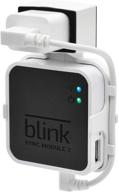 🔌 aobelieve wall outlet mount for blink sync module 2: complete your blink system with a neat and convenient white mount logo