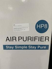 img 1 attached to SimPure HP8 - Large Room & Bedroom & Office Air Purifier, Quiet True HEPA Filter Air Cleaner for Allergies, Pets, Smokers | Eliminates Allergens, Smoke, Odors, Dust, Pet Hair, Dander, Mold