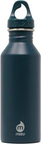 img 1 attached to Mizu M5 Water Bottle - 17 oz Stainless Steel, Single Wall, Narrow Mouth with Loop Cap - Multiple Color Options, BPA-Free