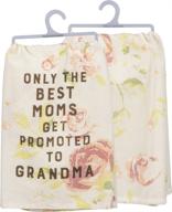 👵 primitives by kathy best moms dish towel: a promotion to grandma! логотип