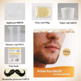 img 2 attached to Nose Wax Kit 100g, 30 Applicators | Nose Hair Removal Wax (15-20 Uses) – Safe, Easy, Quick, and Painless | Men & Women