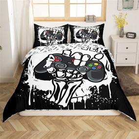 img 1 attached to 🦴 Kids' Home Store Comforter: Juvenile Skeleton Controller Bedclothes