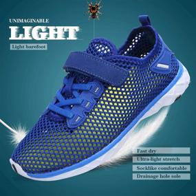 img 2 attached to 👟 Высокопроизводительная спортивная обувь GLOBTOUCH для мальчиков: быстрое высыхание и глубокое сцепление для прогулок на открытом воздухе и спортивных мероприятий DKSX MT.