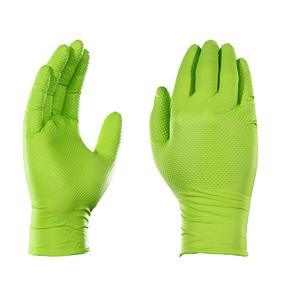 img 2 attached to 🧤 GLOVEWORKS HD Industrial Green Nitrile Gloves - Raised Diamond Texture Grip, 100-Box, 8 Mil, X-Large Size, Latex-Free, Powder-Free, Textured, Non-Sterile, Disposable, FDA Approved, GWGN48100BX