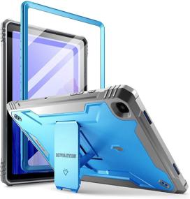 img 4 attached to Poetic Revolution Series: Samsung Galaxy Tab A7 Case (2020 Release) – Full-Body Rugged Shockproof Cover with Kickstand and Built-in-Screen Protector in Blue