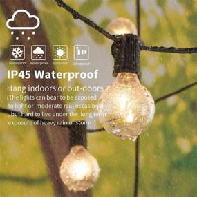 img 3 attached to Svater Outdoor String Lights: 100ft with 50 Dimmable Waterproof G40 LED Globe Bulbs for Indoor/Outdoor Hanging Lighting - Clear Glass, 1W 2700K Warm Glow