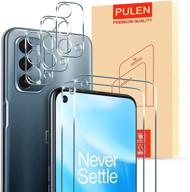 📱 [5 пакетов] pulen для защиты экрана oneplus nord n200 5g (2 пакета) с защитой камеры (3 пакета) - hd прозрачный, устойчив к царапинам, без пузырей, против отпечатков пальцев, закаленное стекло твердостью 9h. логотип