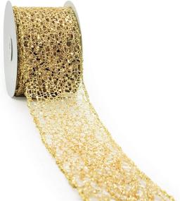 img 4 attached to CT CRAFT LLC Sparkling Glitter Mesh Ribbon For Home Decor