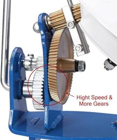 img 3 attached to 🧶 High-Speed Yarn Ball Winder: Double Gear Heavy Duty Metal Yarn Fiber Wool Ball Winder for DIY Crocheting & Knitting (10 oz, Hand Operated)