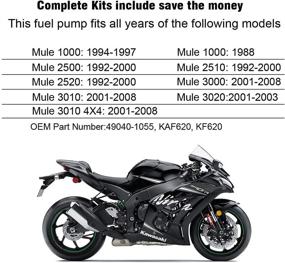 img 1 attached to OSIAS Fuel Pump: Reliable Replacement for Kawasaki 49040-1055 KAF620 Mule Models 3000, 3010, 3020, 2500, 2510, 2520, and 1000