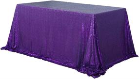 img 4 attached to 💍 BalsaCircle 60X102 Inch Rectangle Tablecloth Wedding: Elegant Décor for Perfectly Sized Tables