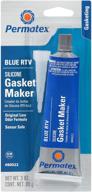 🔵 permatex 80022 sensor-safe blue rtv silicone gasket maker: превосходное уплотнение в удобной тюбике объемом 3 унции. логотип