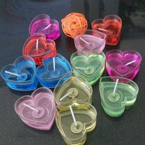 img 2 attached to SUPVOX 100PCS Plastic Containers Heart Shaped