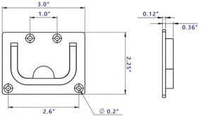 img 2 attached to VTurboWay Boat Ring Hatch Pull Flush Lift - Stainless Steel, 2 Pack, Marine Grade, Free Mount Screws