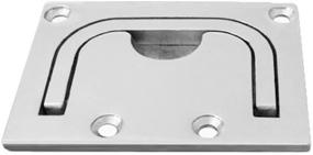 img 3 attached to VTurboWay Boat Ring Hatch Pull Flush Lift - Stainless Steel, 2 Pack, Marine Grade, Free Mount Screws