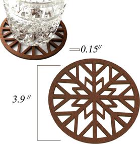 img 2 attached to Новогоднее украшение Marolen Snowflake Coasters