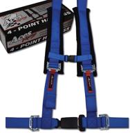 4 point harness with 2 inch padding (ez buckle technology) (blue) logo
