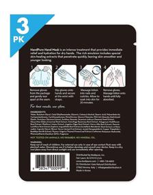 img 2 attached to 🧤 BODIPURE HandPure Hand Mask: Intense Repairing Treatment for Extra Dry Skin - Moisturizing Gloves for Women & Men (3 Pack)