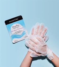 img 1 attached to 🧤 BODIPURE HandPure Hand Mask: Intense Repairing Treatment for Extra Dry Skin - Moisturizing Gloves for Women & Men (3 Pack)