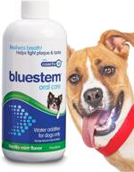 🐶 oral care water additive for dogs & cats: eliminate bad breath, freshen dental rinse, reduce plaque & tartar. pet mouth clean health treatment for drinking bowl logo