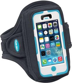img 1 attached to 🏃 Sweat-Resistant Armband for Running & Working Out - Compatible with iPhone SE (1st Generation 2016) & OtterBox/X-Large Cases