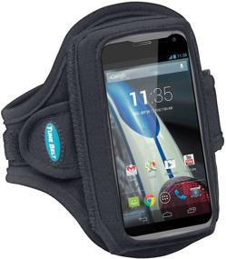 img 2 attached to 🏃 Sweat-Resistant Armband for Running & Working Out - Compatible with iPhone SE (1st Generation 2016) & OtterBox/X-Large Cases