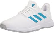 adidas gamecourt tennis racquetball white: ultimate performance and style combo logo