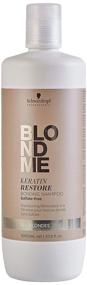 img 4 attached to 💆 Оживите свои волосы с шампунем Schwarzkopf Professional BlondMe All Blondes Keratin Restore Bonding - 1 литр