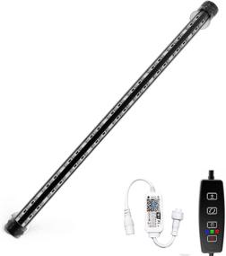 img 4 attached to Lominie Submersible LED Aquarium Light (30cm): Waterproof Fish Tank Light with Timer - 3 Lighting Modes, Dimmable Crystal Glass Light for Freshwater - IP68 Rated