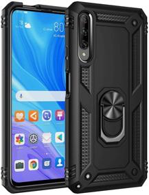 img 3 attached to 📱 Huawei Y9s / Huawei P Smart Pro 2019 Kickstand Case with Tempered Glass Screen Protector - EasyLifeGo - Dual Layer Armor - Black