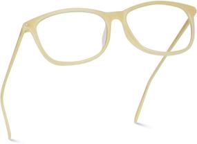 img 4 attached to Elegant Metal Frame Modern Glasses - WearMe Pro Rectangular Blue Light Filtering Eyewear