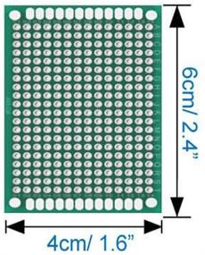 img 1 attached to Ленг двусторонняя универсальная печатная плата размером 4x6 см для DIY и электронных проектов, упаковка из 10 штук.