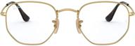 rx6448 round metal eyeglass frames logo