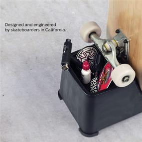 img 3 attached to Versatile Skateboard Storage and Display: Portable Parking Block Organizer Stand