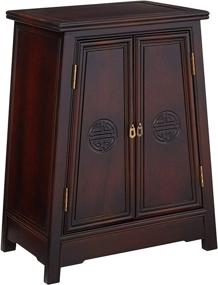 img 4 attached to Elegant and Timeless: Oriental Furniture Rosewood Long Life Cabinet for a Sophisticated Home