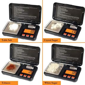 img 2 attached to Pocket Digital Scale by Lan Sheng - 200g x 0.01g Precision Gram Scale with 50g Calibration Weight, 6 Conversion Units, LCD Backlit Display - Ideal for Jewelry, Medicine, Food, Powder, Weed - Battery Included