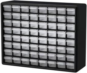 img 4 attached to 🗄️ Efficient Organization: Akro-Mils 10764 64 Drawer Plastic Parts Storage Hardware and Craft Cabinet, 20&amp;quot x 15.75&amp;quot; Grey with Black Front