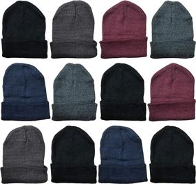 img 4 attached to 🧢 Winter Beanies Wholesale Bulk Cold Weather Unisex Hat - Yacht & Smith (One Size Fits All)