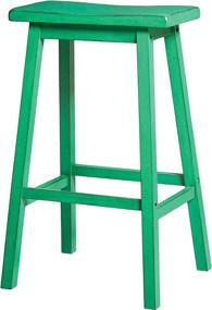 img 1 attached to Gaucho Bar Stool Set-2 (ACME 96652) - Antique Green - 29&#34; Seat Height