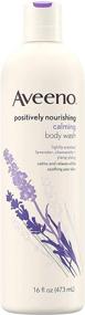 img 4 attached to 🌺 Aveeno Positively Nourishing Calming Body Wash – Lavender, Chamomile & Ylang-Ylang, Lightly Scented Daily Moisturizing Body Cleanser for Soothing & Relaxation – 16 fl. oz