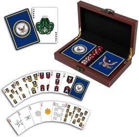 img 3 attached to 🎴 US Navy Sailor Gift Set: USN Navy Playing Cards and Dice for Enhanced SEO