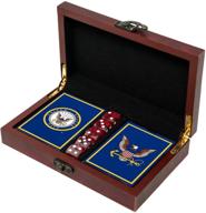 🎴 us navy sailor gift set: usn navy playing cards and dice for enhanced seo логотип