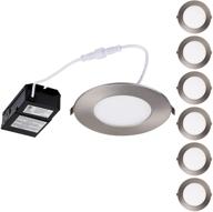 torchstar 6 inch led recessed lights with j-box e-lite series logo