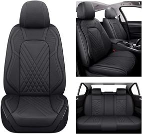 img 4 attached to NS YOLO Leather Car Seat Covers Interior Accessories for Seat Covers & Accessories